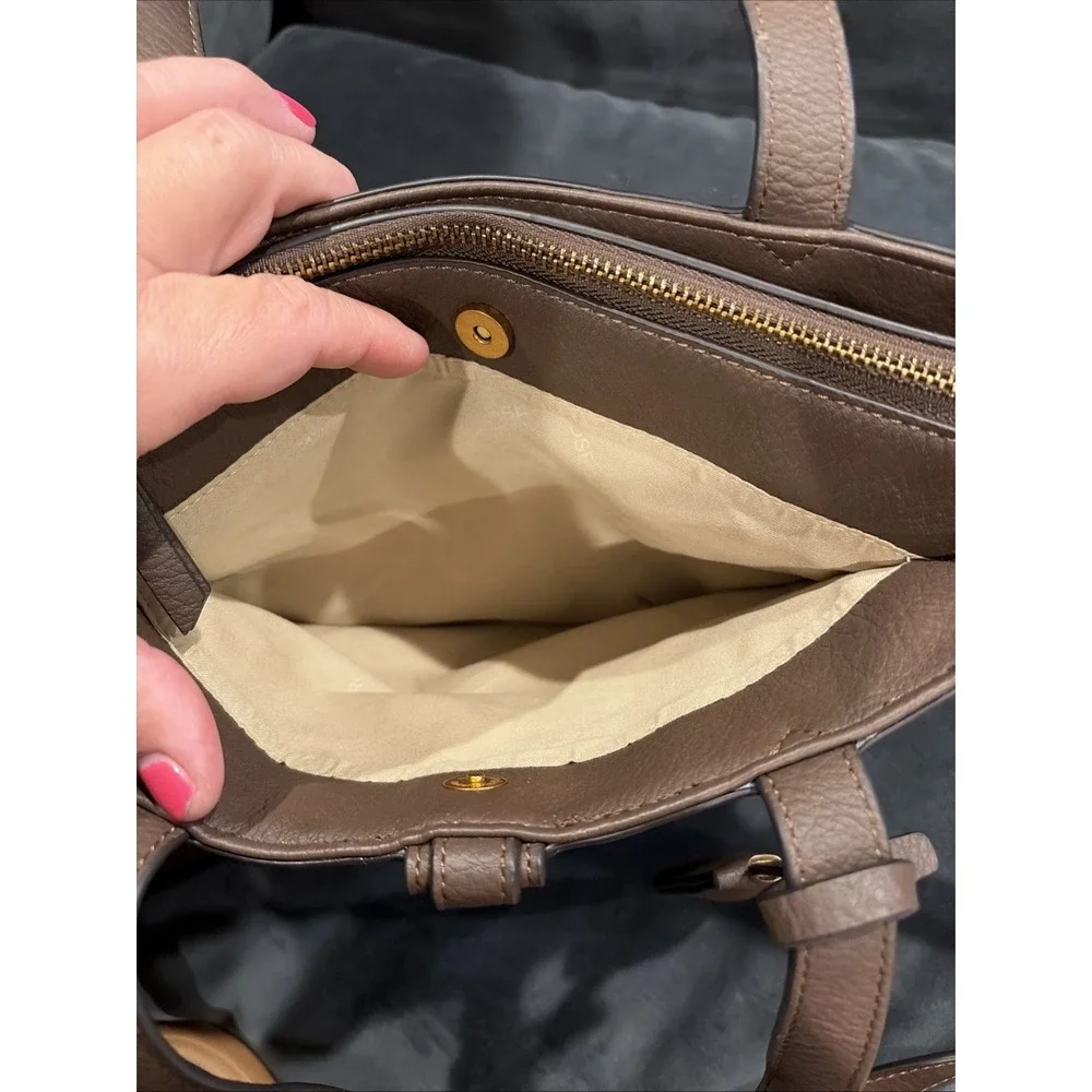 New Rosetti MASHA Mini Satchel Shoulder Bag - Taupe Orig $69 Classic, Minimalist